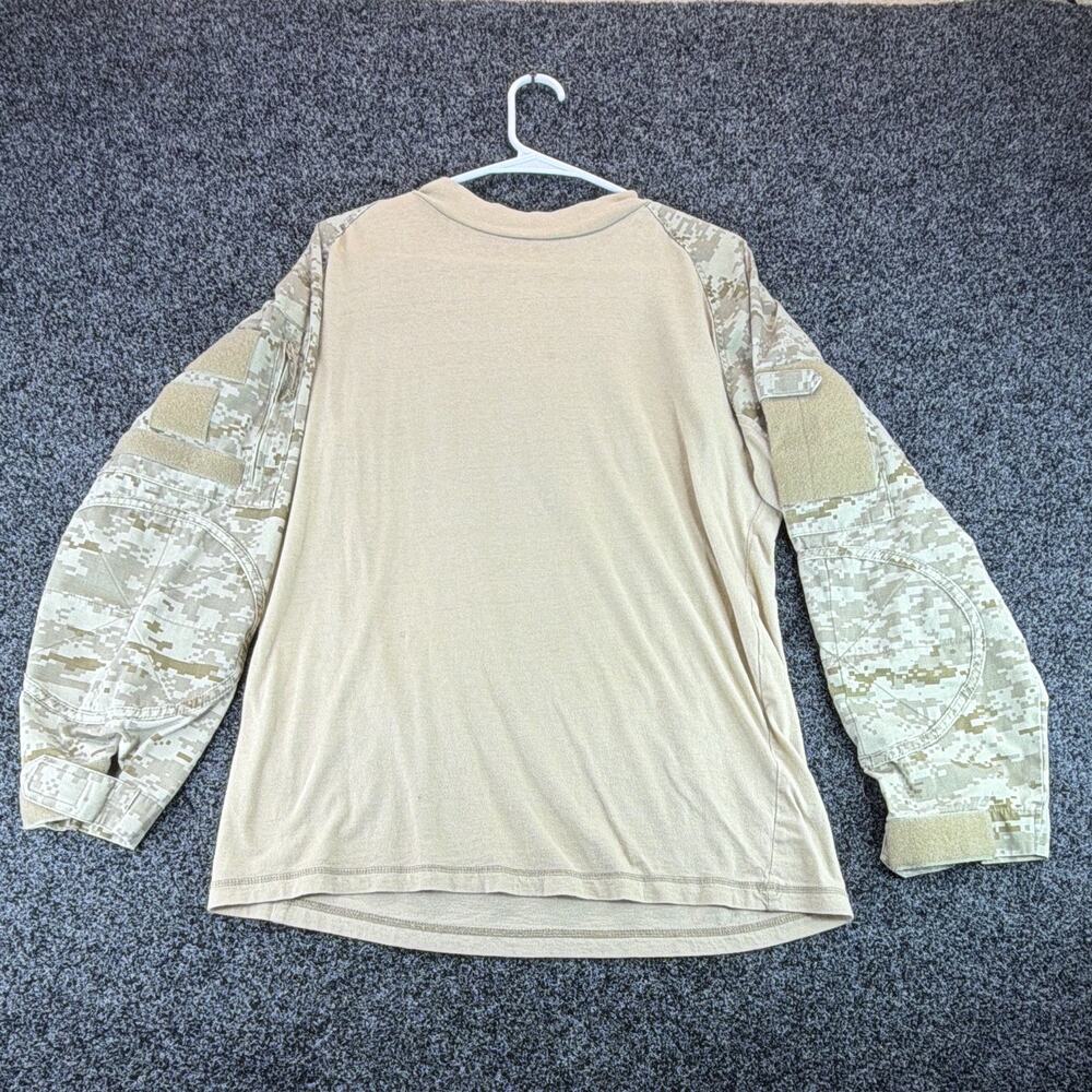 Rothco Men's Tactical Combat Shirt M Tan Body Digital Camo Sleeves Hook&Loop